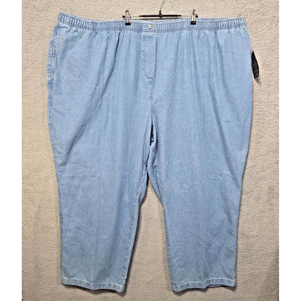 Women Within‎ Denim Jeans Elastic Waistband Pockets Size 44W New with Tags